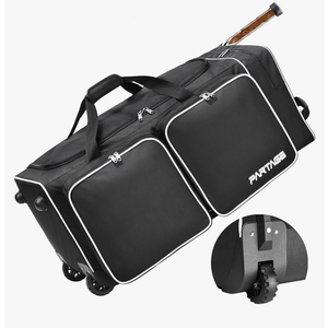 Partage Hockey Bag with Wheels, 33" Hockey Duffle Bag with Separate Shoe Compartment (Black)
50+ bought in past month