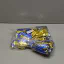 4Pcs Metallic Cheerleading Pom Poms, Creatiee 2 Pair Cheerleader Cheering Squad Pompoms for School Sports Dance Games Team Spirit Cheer (Blue-Gold)