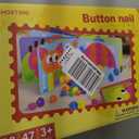 AMOSTING Button Art Toy  Educational Color Matching Mosaic Pegboard Sensory Learning Activity for Kids Age 3 4 5, Preschool Gift for Toddlers, Boys and Girls