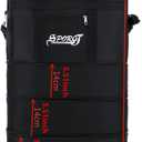 M Size Expandable Travel Oxford Duffel Bag with Wheels Waterproof Lightweight Traveling Foldable Suitcase (Black)
