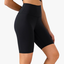 Women Biker Shorts Inseam - High Waisted Tummy Control Workout Athletic Exercise Spandex S