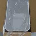 Cesun Small Bathroom Trash Can 2.1 Gallon Wastebasket, Modern Metal Garbage Can Office Waste Basket, White Stainless Steel Trash Bin for Bedroom, Home Office, Toilet, rv, Near Desk, Under Sink.