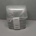 Makeup Organizer Countertop Vanity with Transparent Lid Drawers Waterproof Dustproof Cosmetic Skincare Bathroom Storage Gift for Women Teens Girls (Clear Whtie) (Large)