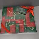 Advent Beauty Calendar for Adults 2025 Rinse & Robust Beard Care Kit Christmas Gifts for Men Skincare Beauty Advent Calendar for Men Christmas 24 Days Countdown Calendar Beard Care Grooming (Green & Red)