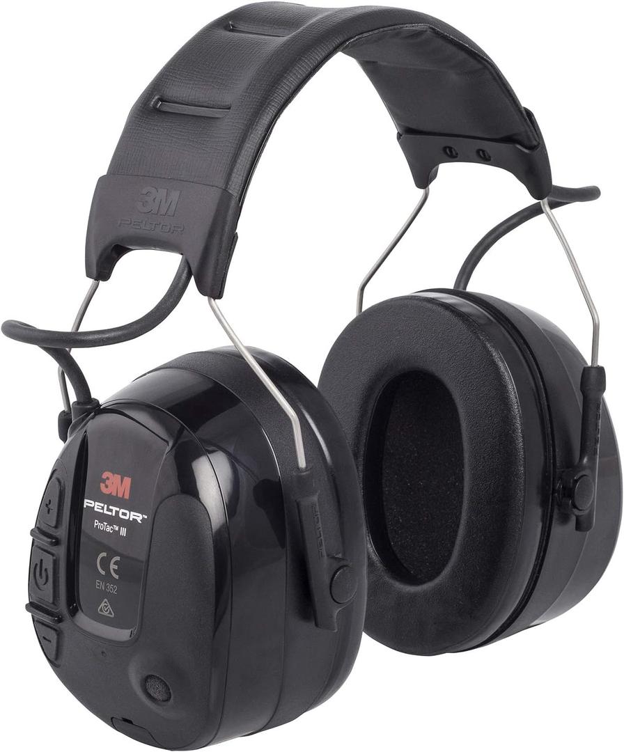 3M PELTOR ProTac III Headset, Professional-Quality Hearing Protection, Microphone, 3.5mm, Wireless, Environmental Listening