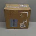 12 Inch Exhaust Fan with Plug, 1558CFM Through-the-Wall Ventilation Fan with Light Weight Pure Copper Motor, for Laundry Room, Toilets, Garage, and Shopping Mall, 110V (12 inch, silver)