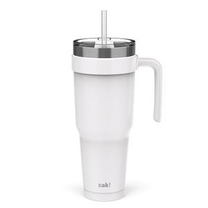 ZAK! 2 In 1 Lid 40 Oz Tumbler White