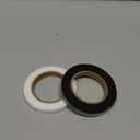 SAVITA 2 Rolls 54 Yards Hem Tape, No Sew Hemming Tape Iron-On Fabric Fusing Web Tape Adhesive Tape for Hemming Broken Clothes Pants Jeans Trouser Skirt Curtain(Black & White, 1 cm/0.4 in Wide)