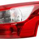 Passenger Right Side Tail Light Compatible With 2012-2014 Ford Focus Sedan FO2819151 Rear Out Brake Lamp P68077 FO2819151C DM5Z13404E FO2819151D FO2819151DSC