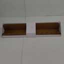 New View Long Natural Scallop Edge Shelf, 24 Inch