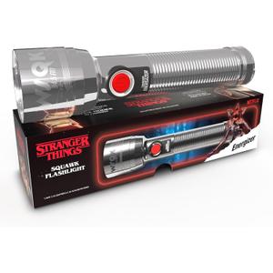 Energizer Stranger Things Squawk Retro LED Flashlight, Water Resistant and Drop Tested Camping Flashlight, Limited Edition, 250 Lumens