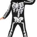 Morph Skeleton Costume Kids - 2-Headed Skeleton Outfit for Boys - Fun Halloween Dress-Up for Children (Large)