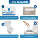 Reli. Toilet Seat Covers (1250 Pcs, 5 Packs of 250) | Disposable Toilet Seat Cover - Flushable - 14x16" (Half-Fold) | Paper Liners for Restroom, Bathroom, Travel, Camping, Kids Potty Training