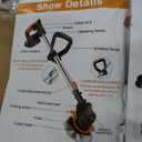 Electric Weed Wacker Cordless Eater Battery Powered, 21V Weed Trimmer with 2 Battery and Charger, 5 Types 26Pcs Blades, 3 in 1 Grass Trimmer/Brush Cutter/Lawn Edger for Garden Yard