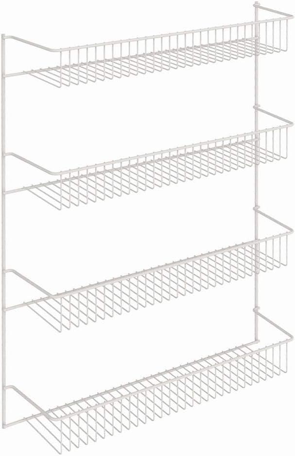 2 Pack ClosetMaid 8033 4-Tier Wall Rack, 18-Inch Wide, White