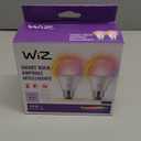 WiZ Connected Smart Light Bulbs, 2-Pack, Color A19 60W 800LM E26 Indoor LED Lights, Smart Bulbs with Motion Detection, Control with Voice or App