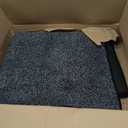PURRUGS Dirt Trapping Door Mat 34" x 59", Non-Slip Machine Washable Entryway Rug, Dog Doormat, Indoor Front Door Mat, Super Absorbent Entry Rug for Muddy Shoes & Paws, Bluish Grey-Black