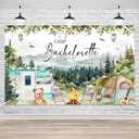 Lofaris Camp Bachelorette Party Banner Bachelorette Decorations for Adults Wedding Bridal Shower Backdrop Bachelorette Weekend in The Woods Lake Party Decorations Supplies set of 2
