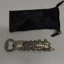 Steam Train Bottle Opener, Unique Beer Opener for Men, Dad, Boyfriend, Birthday Gifts, Bronze Locomotive with Black Velvet Bag, Perfect for Train Enthusiasts