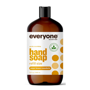 Everyone Hand Soap Refill, 32 Ounce Meyer Lemon and Mandarin, made with Essential Oils for kitchen and bathroom 1 Pack