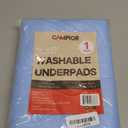 Washable Underpads Extra Large 34"x52" (Pack of 1) Reusable Waterproof Bed Pads for Adults & Seniors, Extra Heavy Absorbency Incontinence & Bedwetting Pads, Soft, Blue.