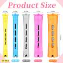 Tigeen 300 Pcs Perm Rods Plastic Hair Rollers Heatless Curling Rods Cold Wave Rod for Long Short Straight Curly Natural Hair DIY Hairdressing Styling Tools