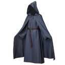 Pagan Tunic Cloak Friar Medieval Cosplay Hood Capes Costumes Knight Costume (Medium, Grey)