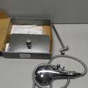 Shower Head with Handheld Combo,11.8 Inch Large Rectangular Rain Shower Head with 5 Modes Handheld Spray Combo,Adjustable Double Shower Heads with Holder and 11'' Extension Arm,Chrome