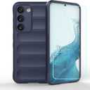 Case for Samsung S24 Galaxy S24 Soft Silicone Phone Case Flocking Lined Air Cushion 360 Shockproof Protective Phone Cover for Samsung Galaxy S24,Blue