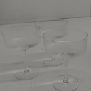 4 Pcs Ribbed Coupe Glasses, 10 oz Vintage Coupe Glass Set, Unique Martini Glass, Classic Cocktail Galssware, Bar Drinking Glasses Set Pefect for Cocktail, Wine, Champagne & Gift