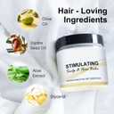 Stimulating Scalp and Hair Balm, Nourishes Scalp & Hair, Shea Butter and Mango Butter Blend (1Pcs)