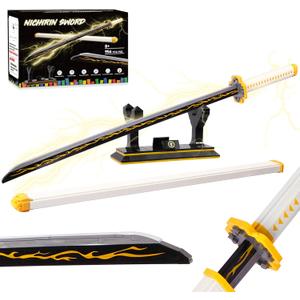 Swords Building Set, 39in Zenitsu Sword Building Block with Scabbard and Stand, Katana Gift for Boy, 956 Pcs