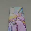 JIAXIUFEN Galaxy S21 Case Gold Sparkle Glitter Marble Slim Shockproof TPU Soft Rubber Silicone Cover Phone Case for Samsung Galaxy S21 5G 6.2 inch Purple Blue