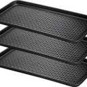 Fasmov 3 Pack Utility Boot Tray Mat Multi-Purpose Anti-Slip Tray Mat Boots, Dog Food Bowls, Gardening, Laundry, Kitchen, Garage, Entryway, 30 x 15 inches, Large