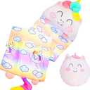Sleeping Bag for Kids, Preschool Nap Mat, Toddler Sleeping Bag with Pillow for Daycare, Ages 3+, Large Size