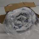 Wake In Cloud - Cottagecore Comforter Set, Floral Vintage Flower Shabby Chic Coquette Aesthetic for Women Teen Girls, Soft Lightweight Dorm Bedding, 3 Pieces, Dark Blue, Queen Size