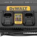 DEWALT Battery Charger 12V MAX, 20V MAX, FLEXVOLT 20V/60V MAX, 4 Amp, Fast Charger, Multiport Simultaneous Charging Station (DCB1404)