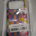 Compatible with iPhone 17 Pro Case6.3" with Cute Colorful Checkered Pattern, Shockproof Slim TPU and Hard PC Protective Phone Case for Women Girl Men - Colorful 3