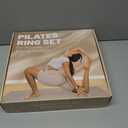 Pilates Ring Set for Women, Pilates Set with Magic Circle,Resistance Bands, Pilates Kit for Home Workout, Pilates Equipment for Strength, Toning and Flexibility(Purple,15pcs)