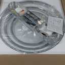 24" Modern Ceiling Fans with Lights Flush Mount Low Profile Ceiling Fans with Remote for Bedroom Kitchen Reversible DC Motor 3 Color Dimmable LED 6 Speeds Silver