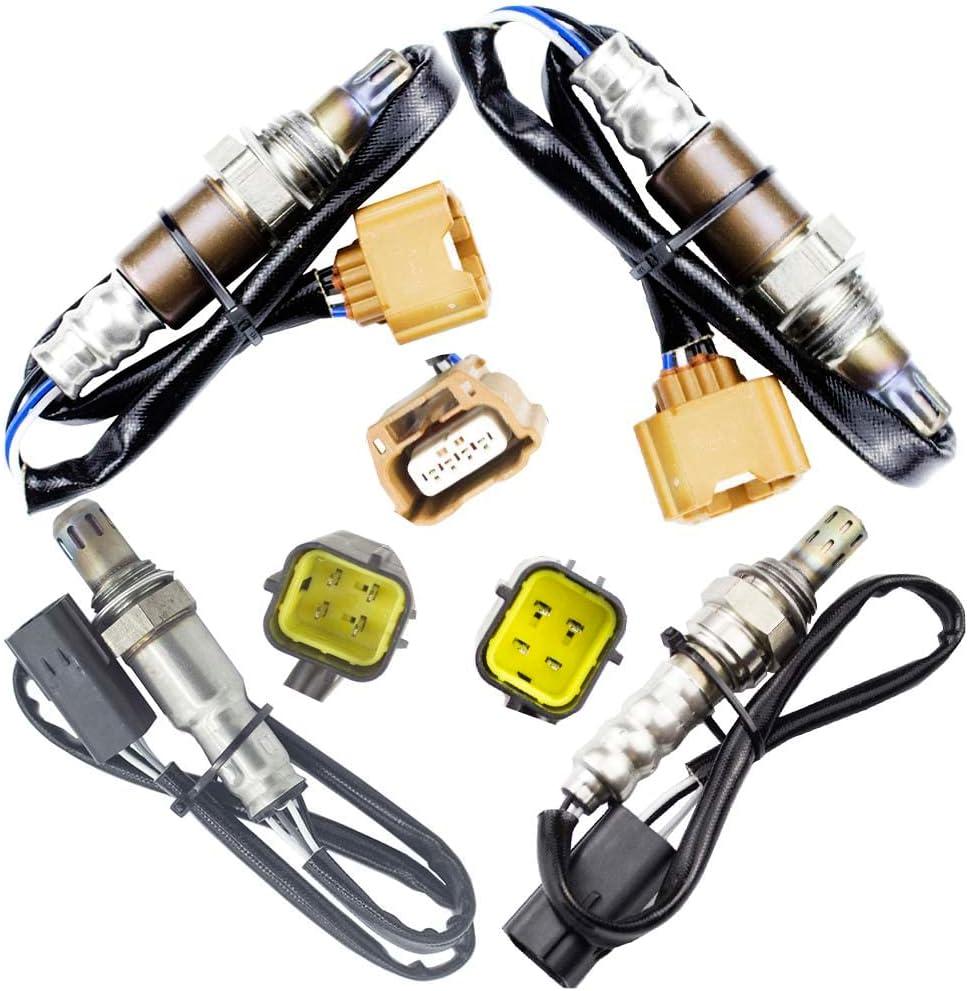 4PCS Oxygen O2 Sensor 1 & 2 for 2011 Nissan Murano Quest 3.5L; 2014 Nissan Maxima 3.5L Upstream + Downstream