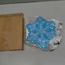 Kolldenn 12 Pcs Snowflake Party Favors Bags Glitter Small Wonderland Paper Winter Goodie Bags with Handle for Candy Treat Gift Winter Holiday Birthday Christmas Party Supplies