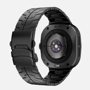 Titanium Band Compatible with Samsung Galaxy Watch Ultra 47mm(2025/2024), Solid Men Replacement Robust Metal Link Wristband