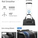 LUGGEX Underseat Carry On Luggage with Wheels, UDK Stylish Lightweight Under Seat Luggage, Soft Sided Personal Item Suitcase for Short Trip (UX-Core, All Black, 16 Inch)