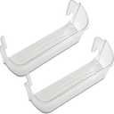 240323002 Refrigerator Door Bin (2 Pack) Compatible with Frigidaire Kenmore, Bottom 2 Shelves on Refrigerator Side, Replace PS429725 AH429725 AP2115742 EA429725 240323005 Door Shelf Bin