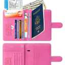 Airtag Passport Holder Cover Wallet RFID Blocking, Travel Essentials