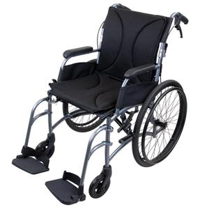 Dynarex Sleek Motion X-Light Lightweight Wheelchair - Transport Wheelchair for Adults, Foldable, 16" x 16" Seat, 300 lb. Weight Capacity, Aluminum Frame and Nylon Upholstery