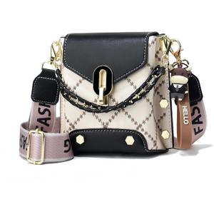 Xiaoyu Small Crossbody Bags for Women Fashion Cell Phone Purse Shoulder Handbags with Wide Strap (Black)