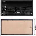 Annecy 10x20 Picture Frame Black, Panoramic Picture Frame for Wall Decoration, Classic Black Minimalist Style Suitable for Decorating Houses, Offices, Hotels1 Pack