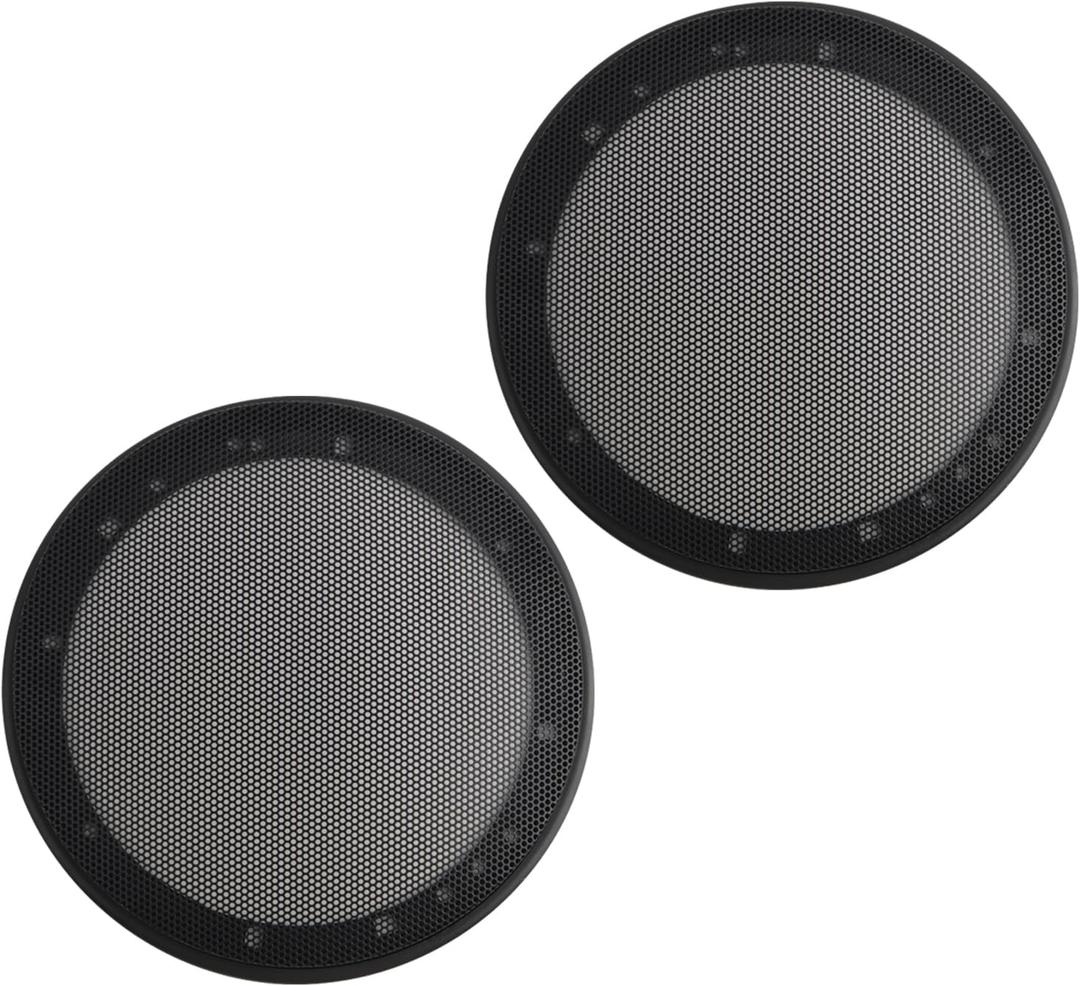 2PCS Car 6.5 Speaker Grill,Car Subwoofer 6.5 Speaker Cover with Honeycomb Hole Grid Design,Dust Resistant Cars Speakers Grill Cover for Speakers Collision Damage Protection